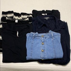 Lot of 5 - juniors/women’s size small clothes.